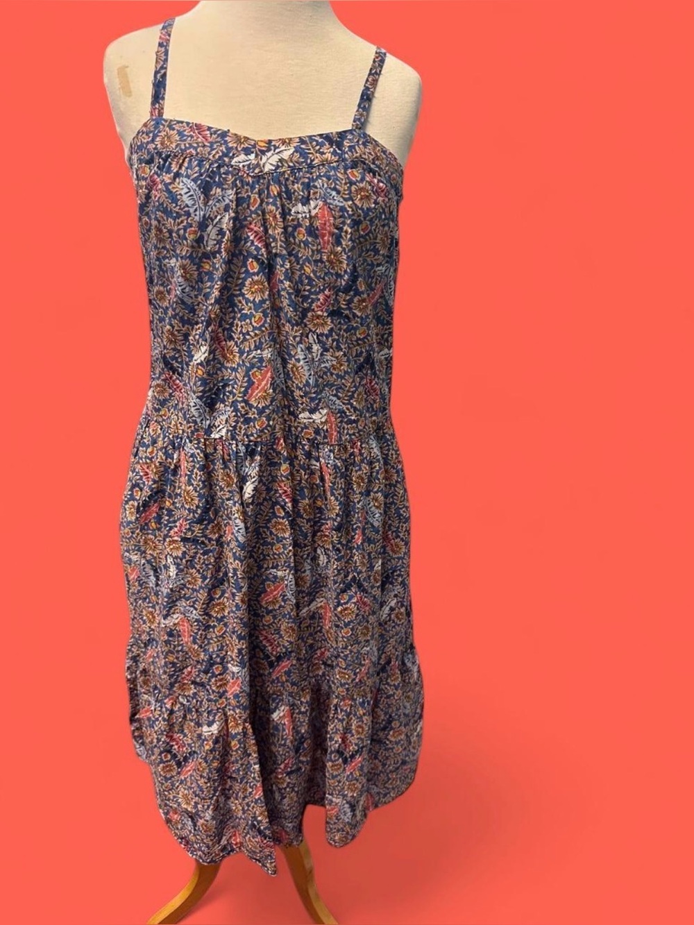 KnoxRose indie feather cotton  Dress